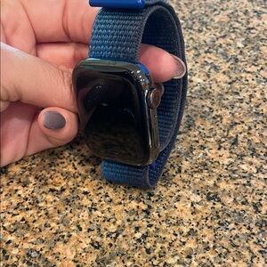 Smartwatch with Blue Band